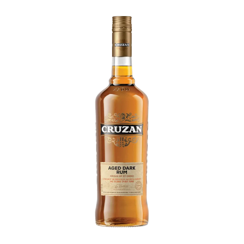 Cruzan® Aged Dark Rum glass bottle