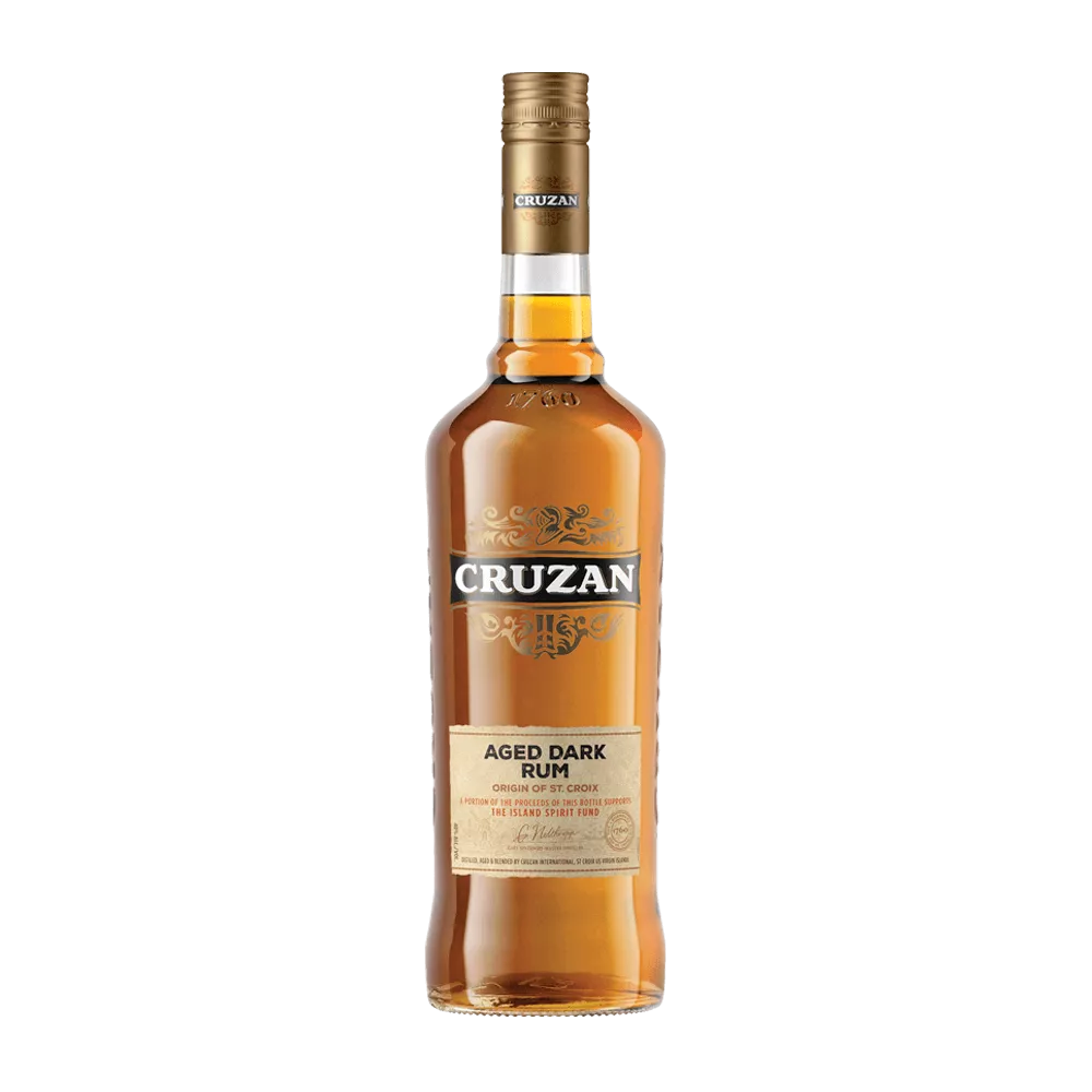 Cruzan® Aged Dark Rum glass bottle