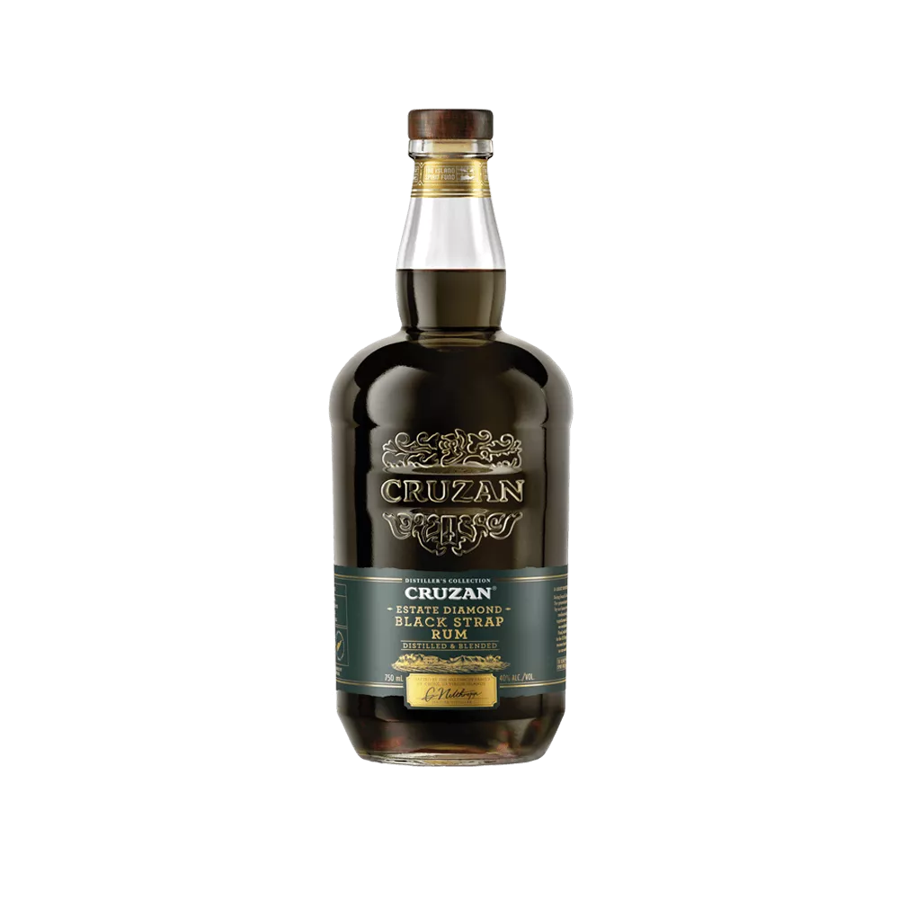 Cruzan Estate Diamond Black Strap Rum 750 ml. glass bottle