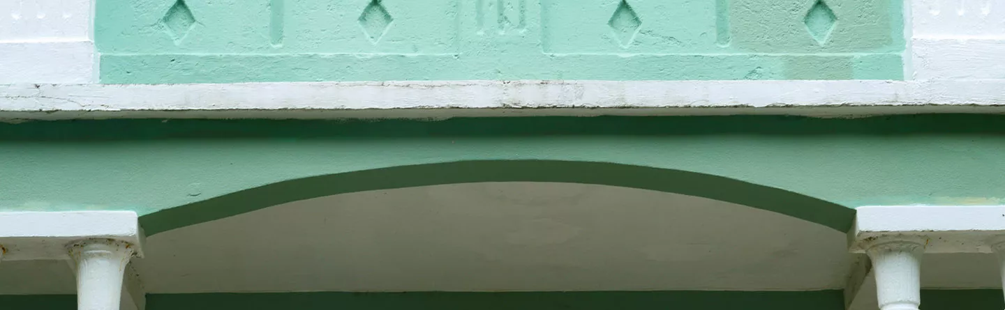 Background image of a building on the Island of St. Croix.