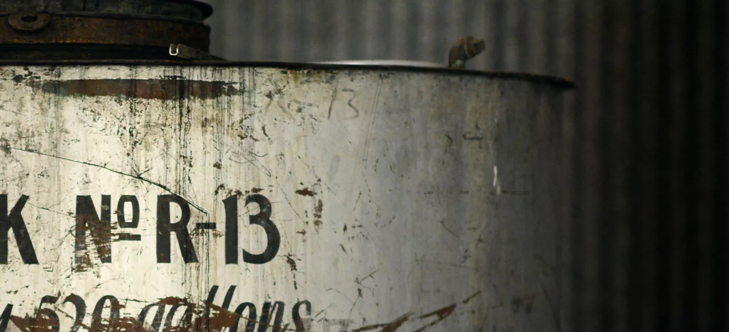 View of rum tank inside the Cruzan distillery